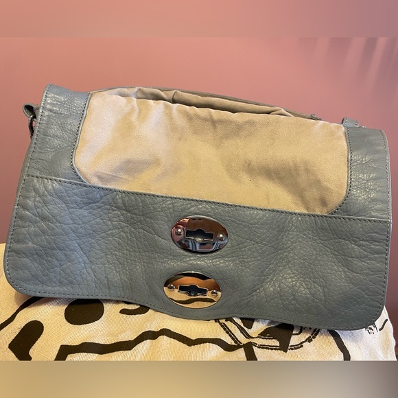 Zanellato Postina Daily Shoulder/Crossbody Bag (Light Blue) - Picture 6 of 10